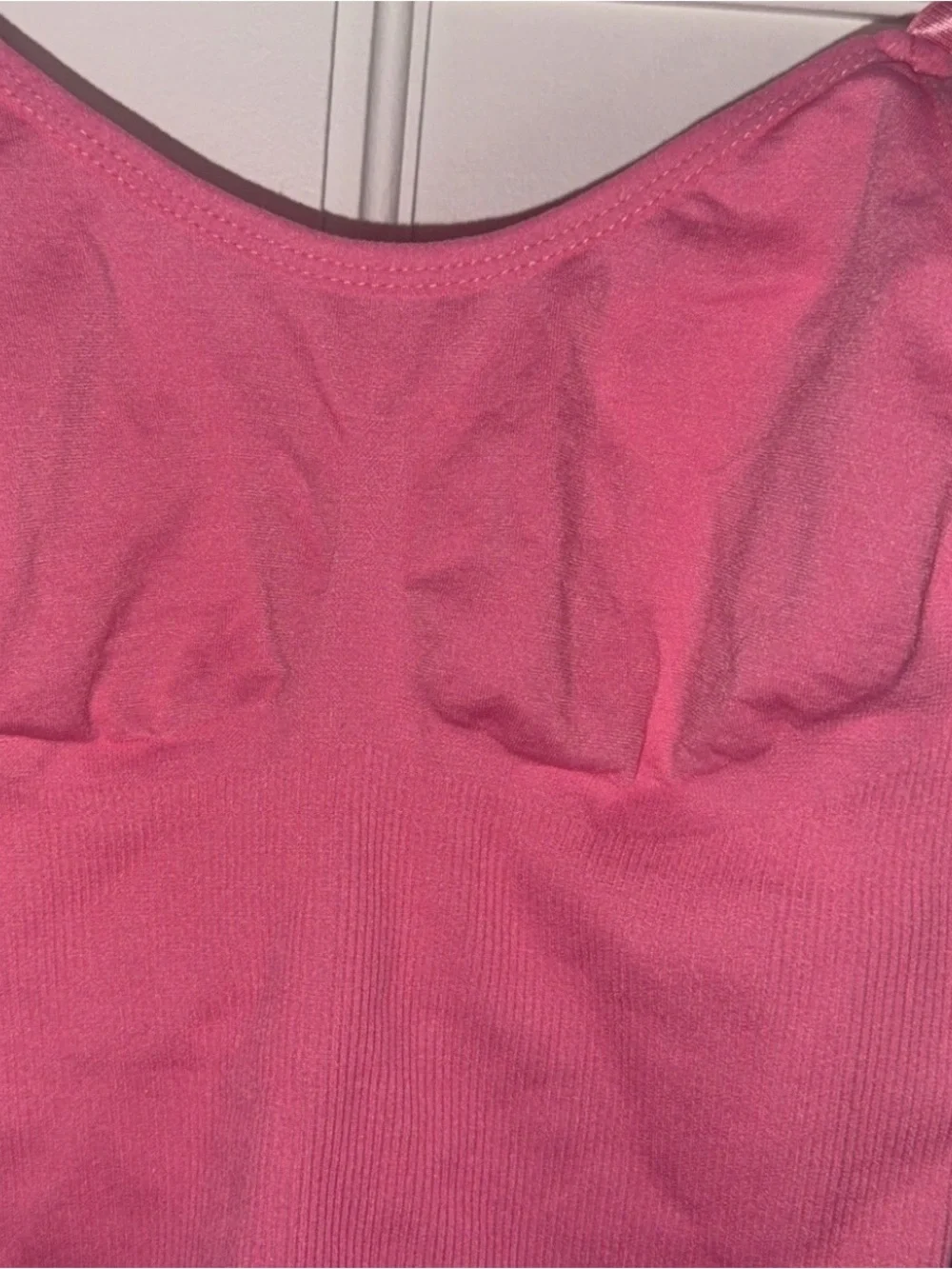 SHEIN Hot Pink Seamless Tank Bodysuit